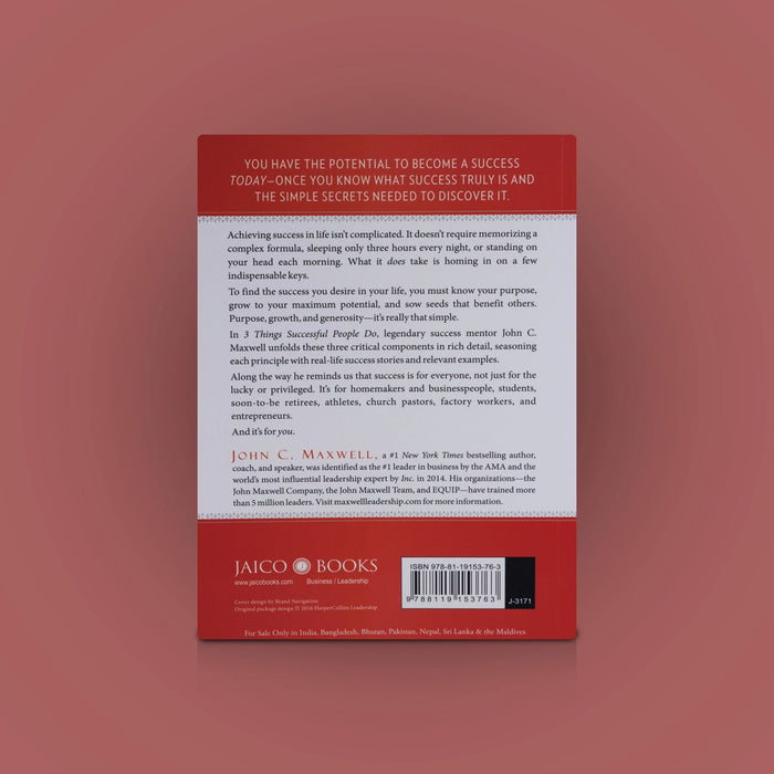 3 Things Successful People Do - English | By John C. Maxwell/ Self Development Book - Education & Self Help