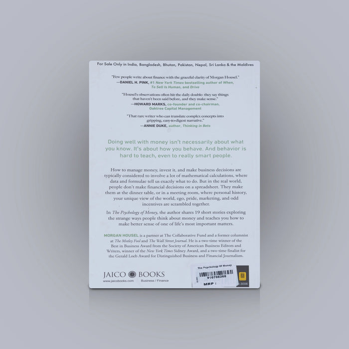 The Psychology Of Money- English | Timeless Lessons On Wealth,Greed & Happiness/ Morgan Housel/ Self Help Book - Education & Self Help