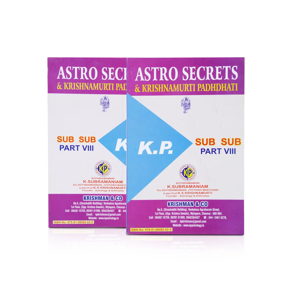 Astro Secrets and K.Murthi Padhdhati - Volume 8 - English | By Krishman