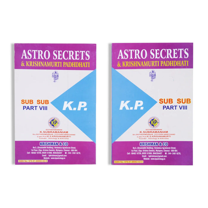 Astro Secrets and K.Murthi Padhdhati - Volume 8 - English | By Krishman