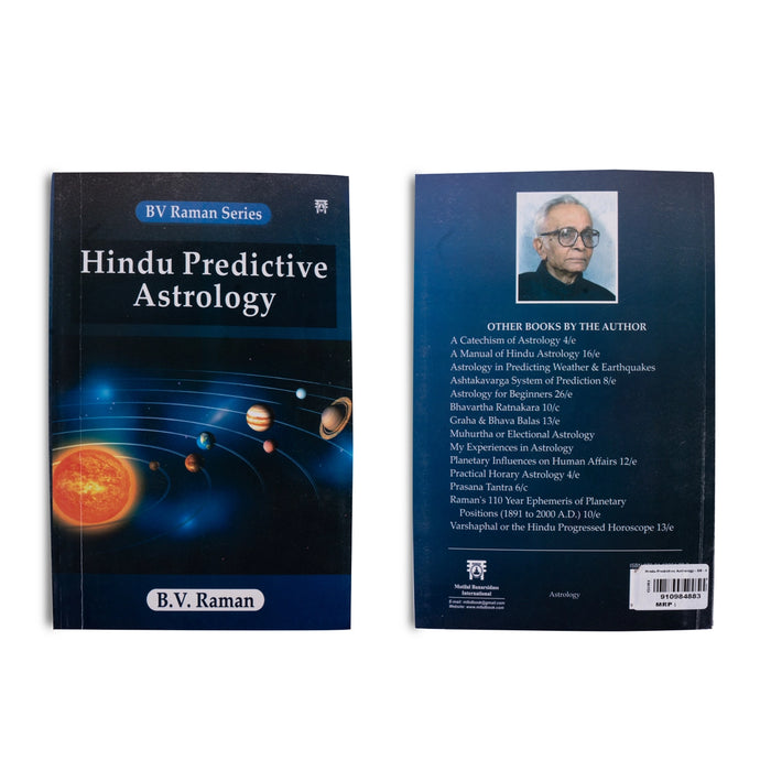 Hindu Predictive Astrology - English | by B. V. Raman/ Astrology Book - Astrology, Numerology & Palmistry