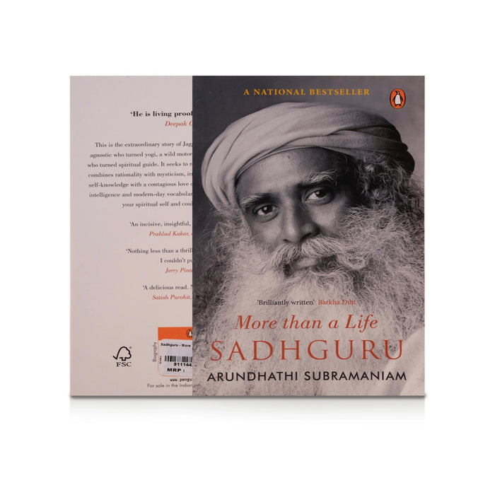 Sadhguru - More Than A Life - English | by Arundhathi Subramaniam/ Hindu Spiritual Book