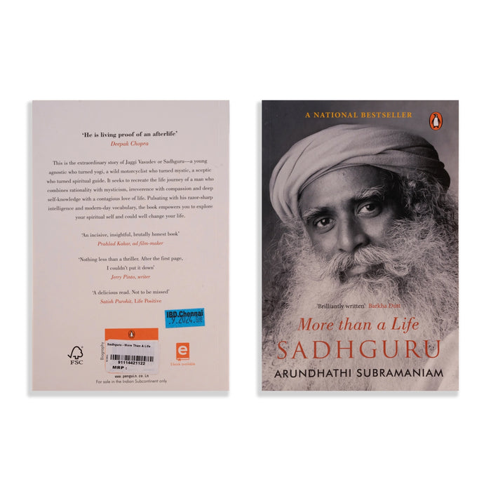 Sadhguru - More Than A Life - English | by Arundhathi Subramaniam/ Hindu Spiritual Book