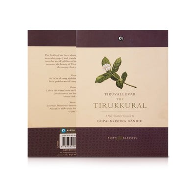 Tiruvalluvar The Tirukkural - English | by Gopalkrishna Gandhi, Tiruvalluvar/ Poetry Book