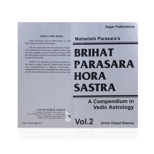 Maharishi Parasara’s Brihat Parasara Hora Sastra - 2 Volumes Set - English | by Girish Chand Sharma - Astrology, Numerology & Palmistry