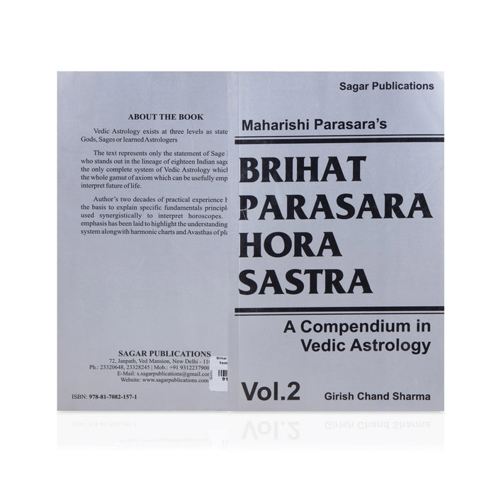 Maharishi Parasara’s Brihat Parasara Hora Sastra - 2 Volumes Set - English | by Girish Chand Sharma - Astrology, Numerology & Palmistry