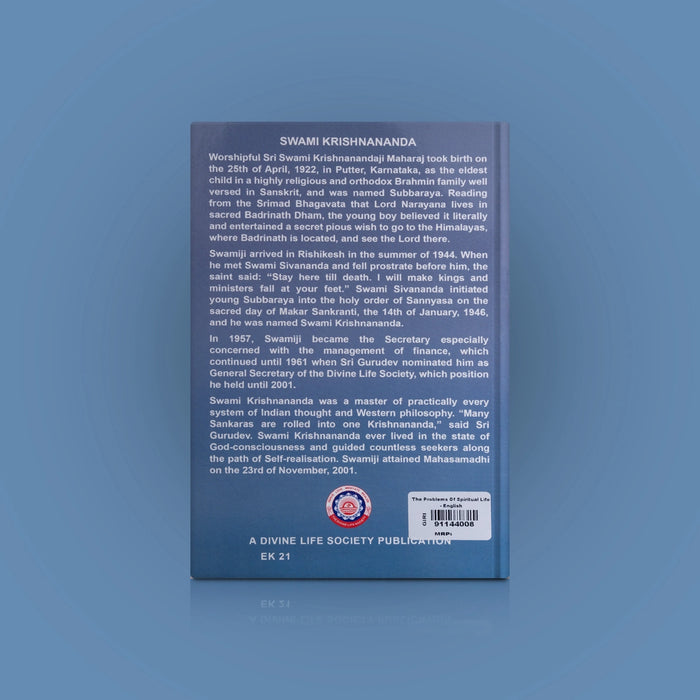 The Problems Of Spiritual Life - English | By Swami Krishnananda/ Hindu Spiritual Book/ Philosophical Book - Vedanta, Spirituality & Philosophy