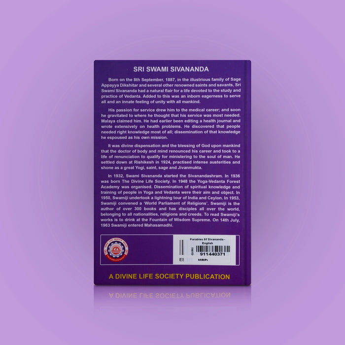 Parables Of Sivananda - English | By Sri Swami Sivananda/ Hindu Spiritual Book For Daily Inspiration - Vedanta, Spirituality & Philosophy