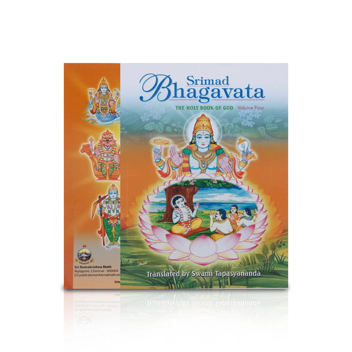 Srimad Bhagavata - The Holy Book Of God - Volume - 4 - English & Sanskrit | by Swami Tapasyananda/ Hindu Puran Book