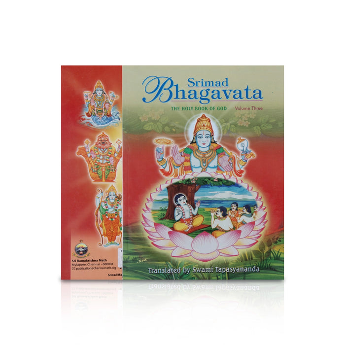 Srimad Bhagavata - The Holy Book Of God - Volume 3 - English & Sankrit | by Swami Tapasyananda/ Hindu Puran Book