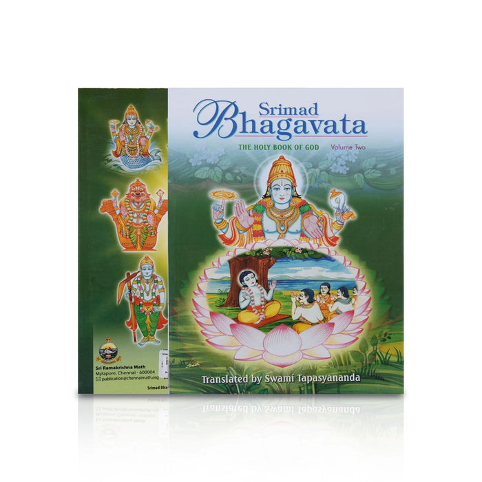 Srimad Bhagavata - The Holy Book Of God - Volume 2 - English & Sankrit | by Swami Tapasyananda/ Hindu Puran Book - Epic & Purana