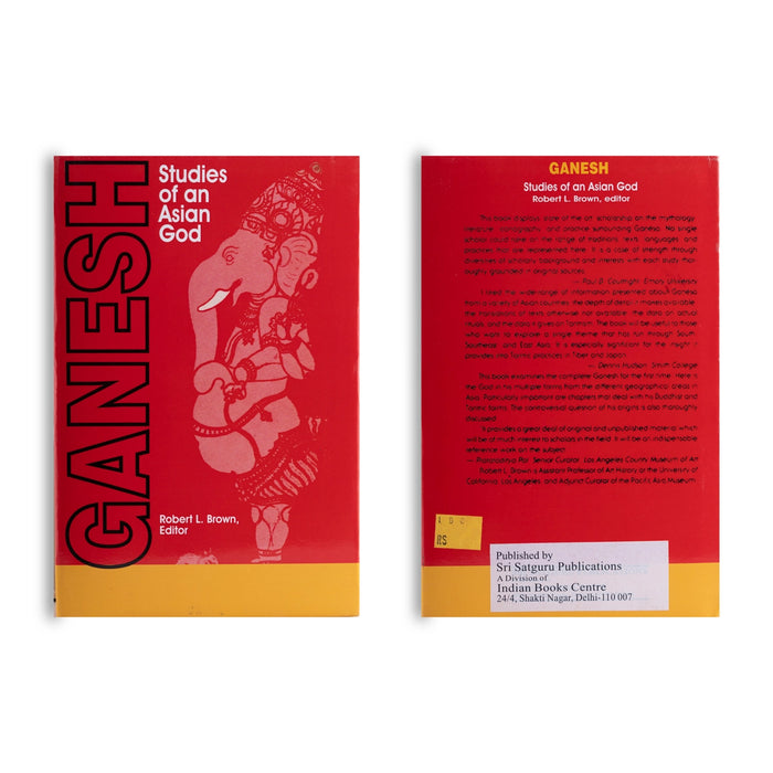 Ganesh - Studies Of An Asian God - English | by Robert L. Brown/ Hindu Religious Book - Religion & Dharma Shastram