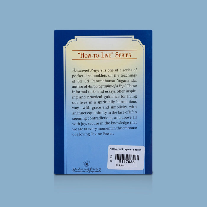 Answered Prayers - English | By Sri Sri Paramahansa Yogananda / Spiritual Book on Prayer & Divine Guidance
