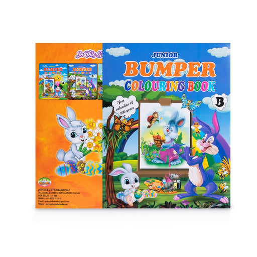 Junior Bumper Colouring Book - 4 Volumes Set - A To D - English | Childrens Activity Book - Children Activity Books