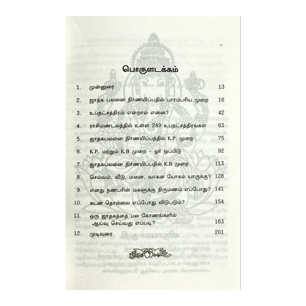 K.B. Muraiyil Jathaga Palan Nirnayam - Tamil - Vol - 1