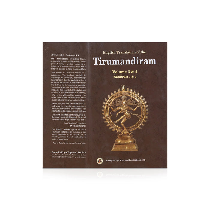 Tirumandiram - 10 Volumes Set - English Translation | Hindu Stotra Book