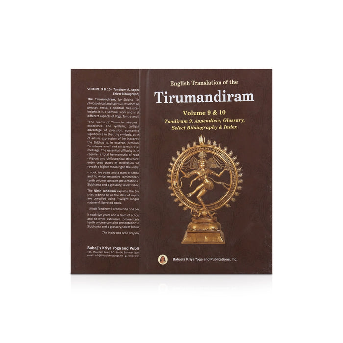 Tirumandiram - 10 Volumes Set - English Translation | Hindu Stotra Book