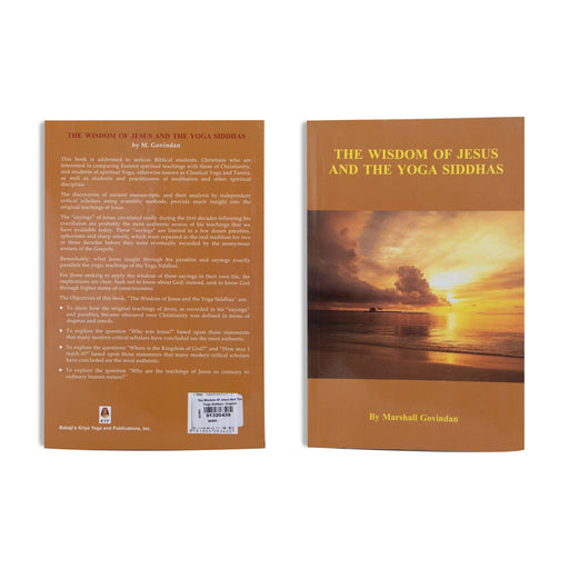 The Wisdom Of Jesus And The Yoga Siddhas - English | by Marshall Govindan/ Yoga Book - Yoga Meditation Pranayama