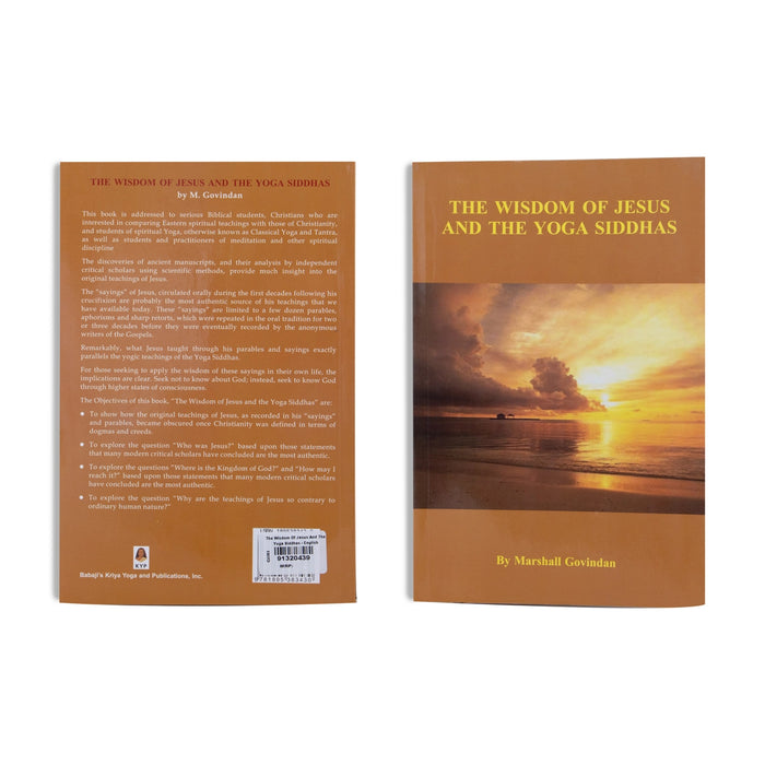The Wisdom Of Jesus And The Yoga Siddhas - English | by Marshall Govindan/ Yoga Book - Yoga Meditation Pranayama