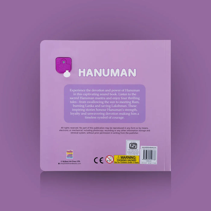 My Blessed Sound Book – Hanuman | Sound Book for Kids / Mantra & Story Book with Interactive Audio