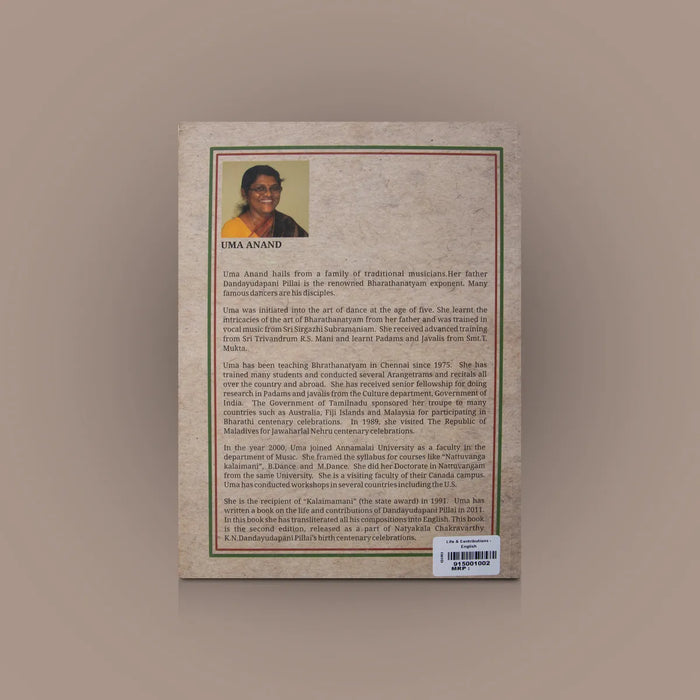 Life & Contributions – English | Natyakala Chakravarthy K. N. Dandayudapani Pillai Biography Book