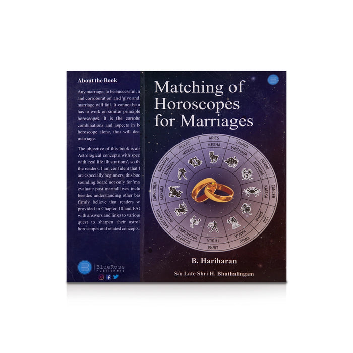 Matching Of Horoscopes for Marriages - English | by B. Hariharan/ Astrology Book - Astrology, Numerology & Palmistry