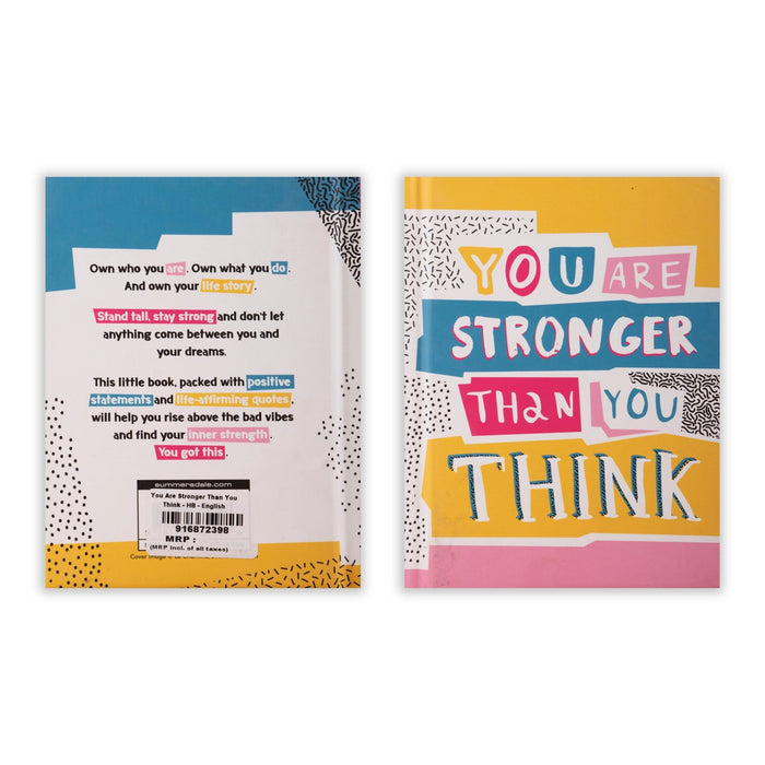 You Are Stronger Than You Think - English | Self Motivational Book - Education & Self Help