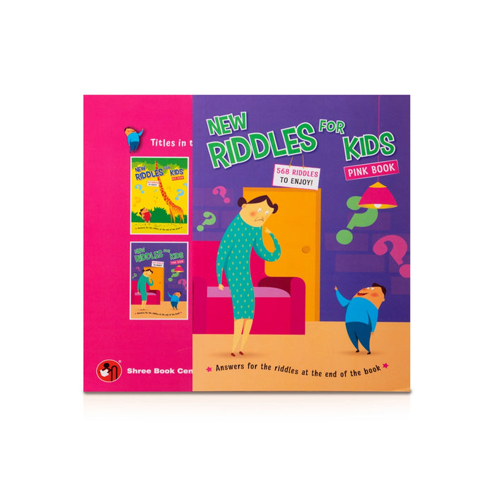 New Riddles For Kids Pink Book - English | 568 Riddles To Enjoy/ Childrens Activity Book - Children Activity Books