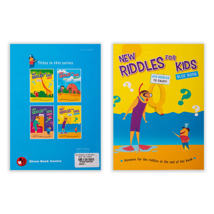New Riddles For Kids Blue Book - English | 470 Riddles To Enjoy/ Childrens Activity Book - Children Activity Books