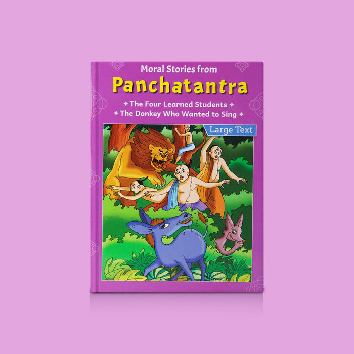 Panchatantra - The Four Learned Students & The Donkey Who Wanted to Sing - English | Moral Story Book for Children