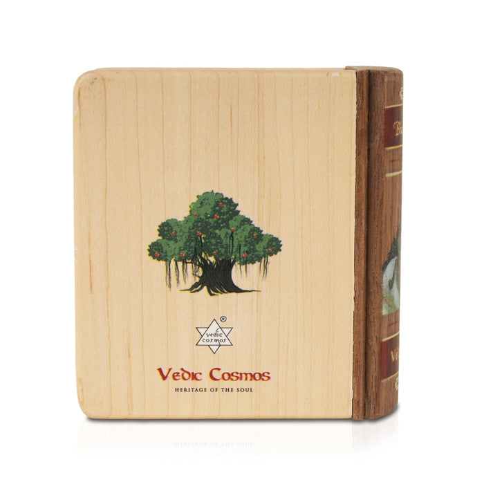 The Bhagavad Gita - Wooden Edition - English | by Veda Vyasa/ Hindu Holy Book A8 Size - Bhagavad Gita