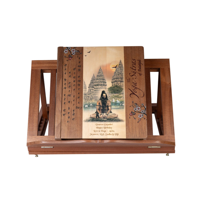 The Yoga Sutras Of Patanjali - English Book with Reading Stand | Signature Editions/ Vedic Cosmos - Yoga Meditation Pranayama