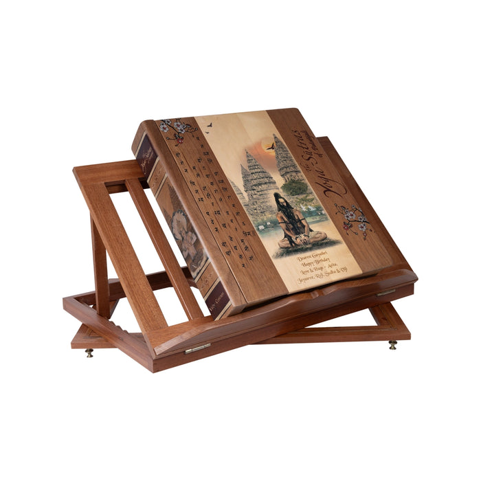 The Yoga Sutras Of Patanjali - English Book with Reading Stand | Signature Editions/ Vedic Cosmos - Yoga Meditation Pranayama