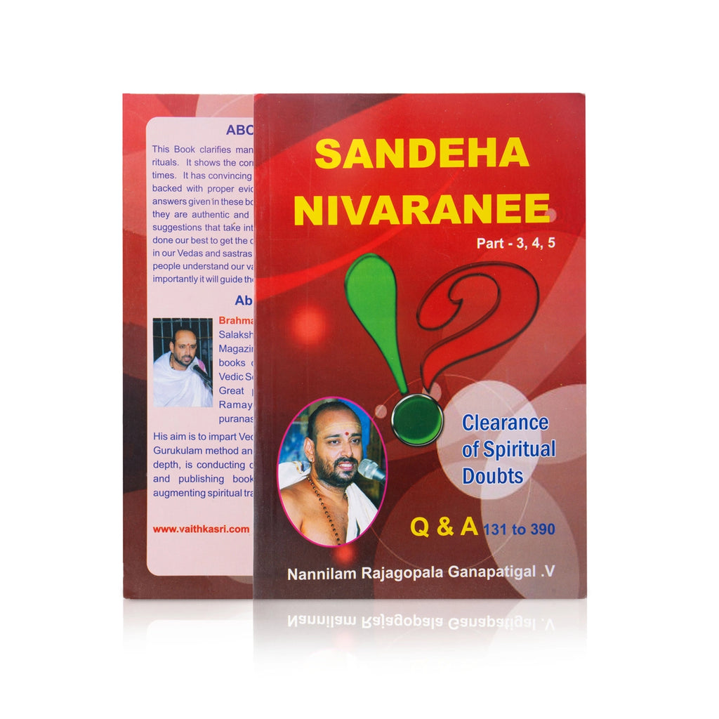 Sandeha Nivaranee - Volume 3 & 4 & 5 - English | by Vai. Rajagopala Ganapatigal/ Hindu Spiritual Book