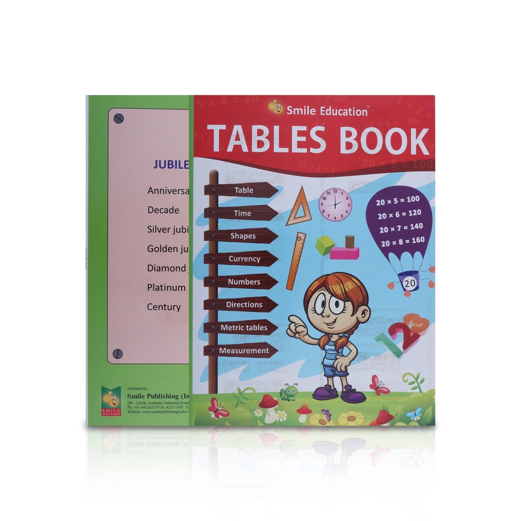 Tables Book - English | Educational Book/ Study Book