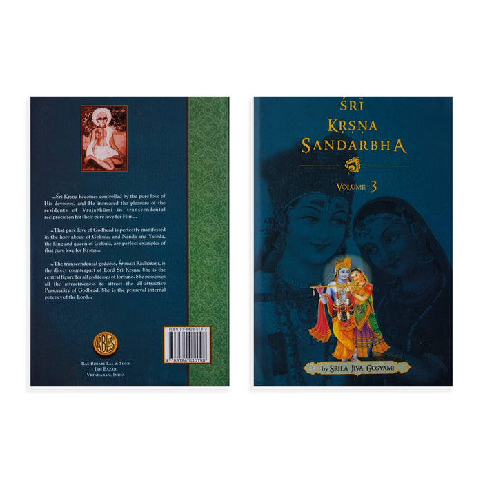 Sri Krsna Sandarbha - 3 Volumes Set - English | by Srila Jiva Gosvami/ Hindu Religious Book - Religion & Dharma Shastram