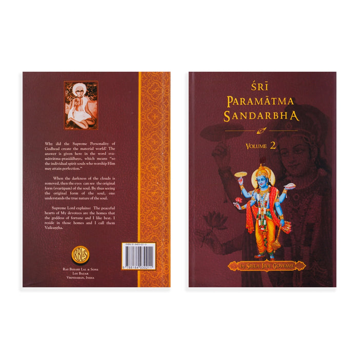 Sri Paramatma Sandarbha - 2 Volumes Set - English | by Srila Jiva Gosvami/ Hindu Religious Book - Religion & Dharma Shastram