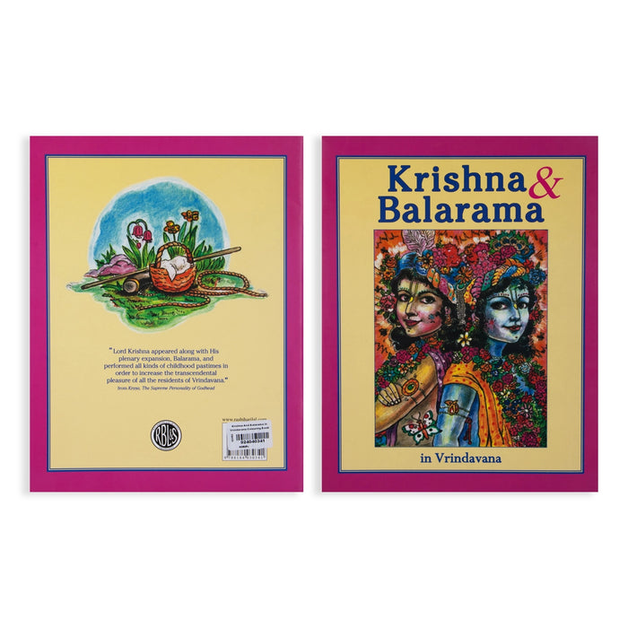 Krishna And Balarama In Vrindavana Colouring Book | Childrens Book/ Adult Coloring Book - Children Activity Books