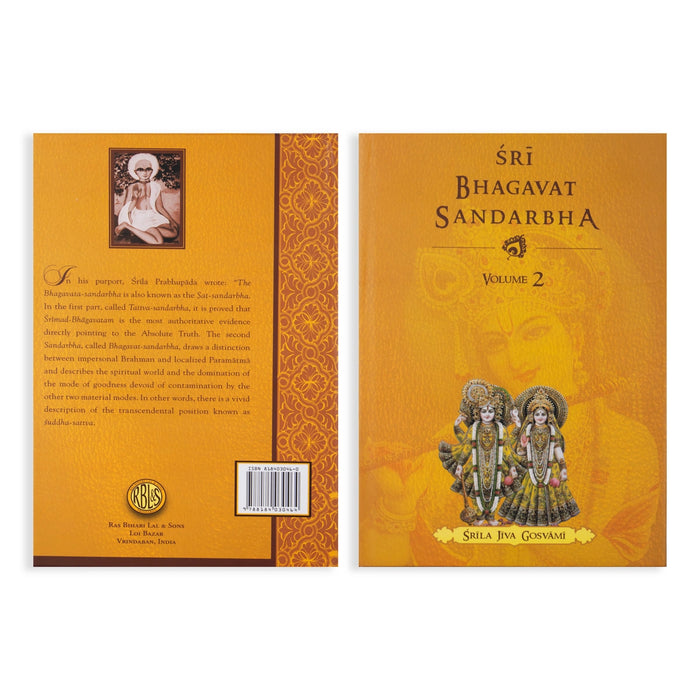 Sri Bhagavat Sandarbha - 2 Volumes Set - English | by Srila Jiva Gosvami/ Hindu Religious Book - Religion & Dharma Shastram