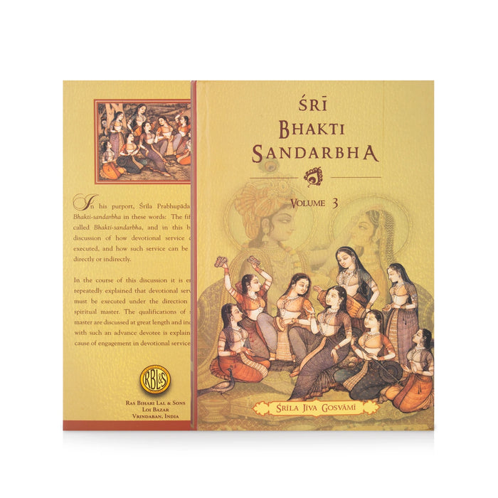 Sri Bhakti Sandarbha - 3 Volumes Set - English | by Srila Jiva Gosvami/ Hindu Religious Book - Religion & Dharma Shastram
