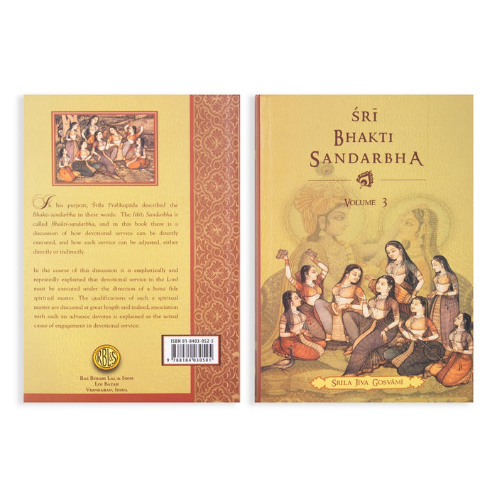 Sri Bhakti Sandarbha - 3 Volumes Set - English | by Srila Jiva Gosvami/ Hindu Religious Book - Religion & Dharma Shastram