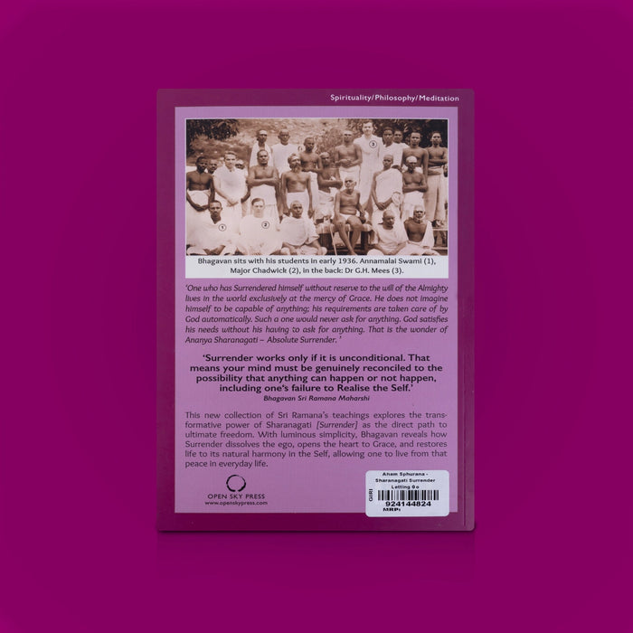 Aham Sphurana - Sharanagati Surrender Letting Go Book- English | Philosophical book/ Spiritual Book/ Biography - Vedanta, Spirituality & Philosophy
