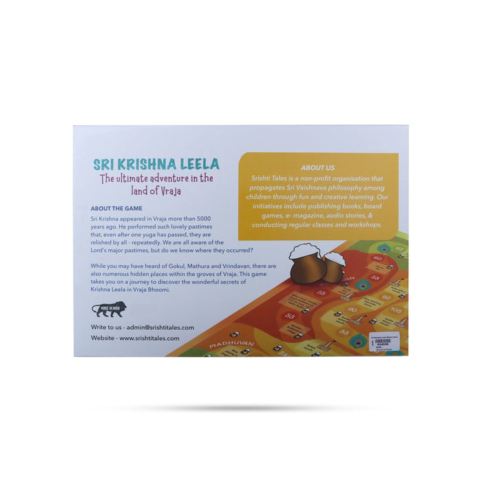 Sri Krishna Leela Board Game - English | The Ultimate Adventure In The Land Of Vraja