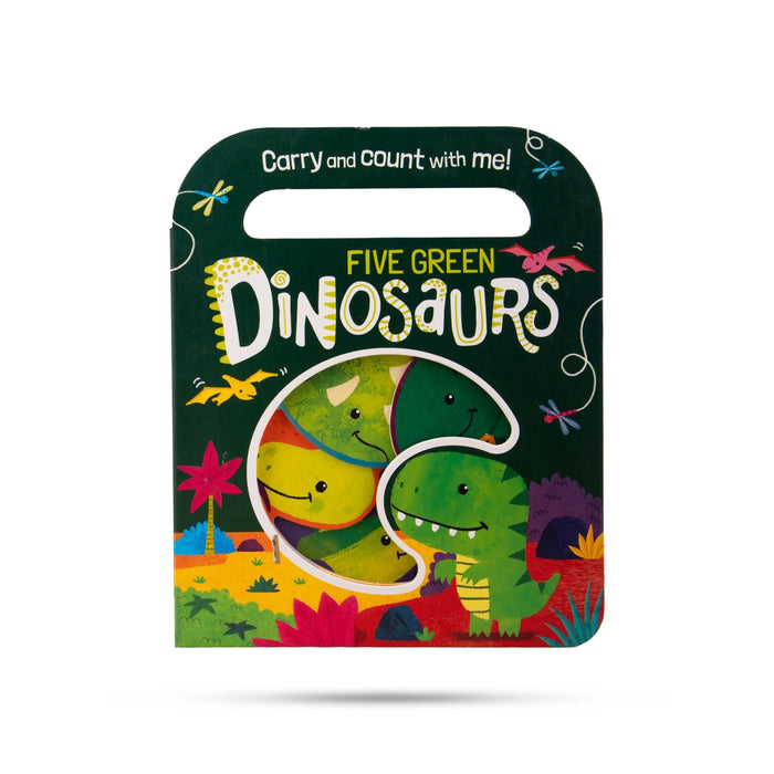Carry And Count With Me - Five Green Dinosaurs - English | by Katie Button/ Board Game Book - Board Games
