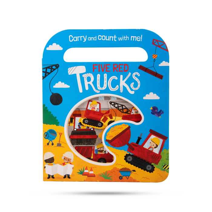 Carry And Count With Me - Five Red Trucks - English | by Katie Button/ Board Game Book - Board Games