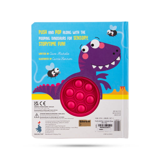 Push And Pop Read Aloud Fun - Jurassic Poop - English | by Clare Michelle, Carrie Hennon/ Story Book/ Childrens Book - Children Comics