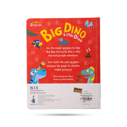 Magic Spyglass - Big Dino Little Dino - English | Childrens Activity Book/ Educational Book - Children Activity Books