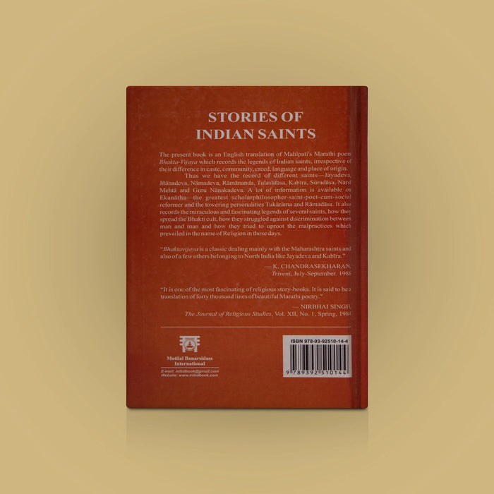 Stories Of Indian Saints - English | by E. Abbott, N. R. Godbole/ Biographical Book - Biographic Stories