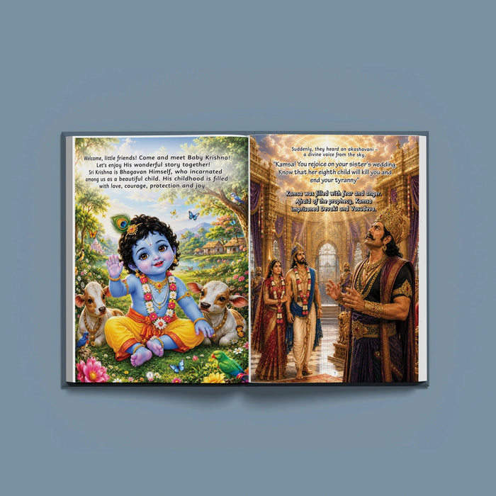 My Little Krishna - English | By Meera Mohan/ Children's Book/ Krishna Birth Story & Fun Activities For Kids