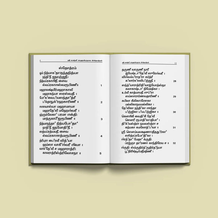 Sri Lakshmi Sahasranama Stotram, Namavali | Hindu Religious Book/ Stotra Book - Prayers Hymns Stotras